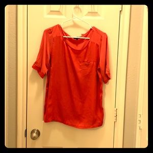 Satin/cotton Combo blouse